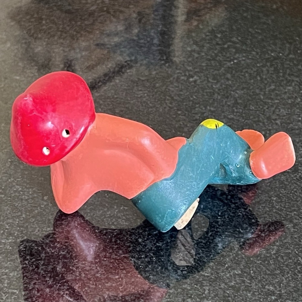 Vintage Rare Reclining Sleeping Hillbilly Men Beards Pepper Shaker Japan 1950s - Picture 2 of 7